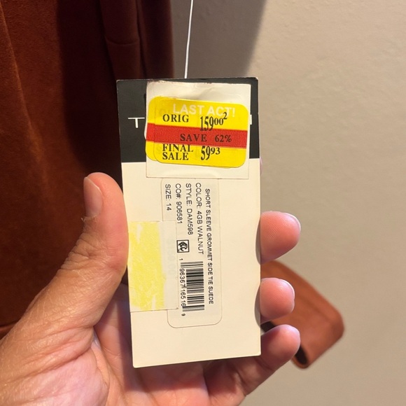 Tahari ASL Rust Dress size 14 - Picture 3 of 7